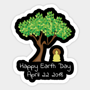 Earth Day Awareness 2018 Sweatshirt Sticker